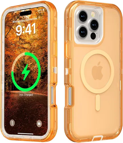 Miniatura 69 de Follaroma para iPhone 17 Pro Max, Funda Compatible con MagSafe, Funda Magnética Transparente de Doble Capa, Funda Resistente Anti-Caída y a Prueba
