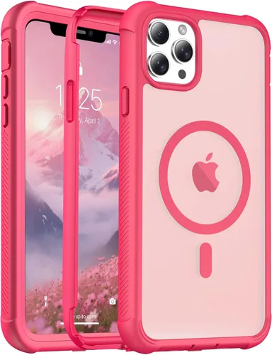 Miniatura 44 de jaroco - Funda magnética compatible con MagSafe para iPhone 11 de 6.1 pulgadas; protección de grado militar contra caídas, de doble capa