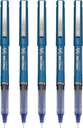 Miniatura 16 de PILOT Precise V5 Stick - Bolígrafos de tinta líquida con punta extrafina (0.5 mm.), tinta negra, paquete de 5 (26010)