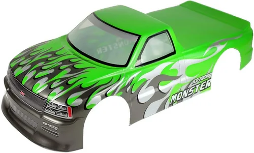 Miniatura 10 de Escala 1/10 RC pintada precortada Drift Racing Touring Onroad Carrocería de coche Ancho 7.480 in con accesorios de espejo retrovisor (VP rojo)