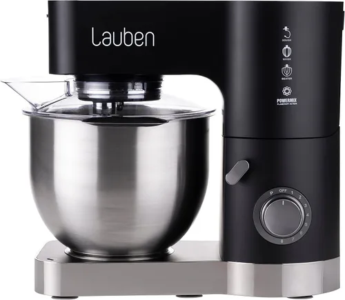 Lauben Kitchen Machine 1200BC Procesador de alimentos con motor de cobre y caja de cambios totalmente metálica Mezclador de vidrio templado de 1200
