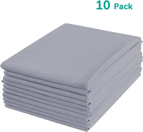 Miniatura 2 de Paquete de 10 sábanas para cuna para guardería, tamaño estándar, se adapta a cuna de 23 x 51 pulgadas, esenciales para guardería, sábana de cuna Gris