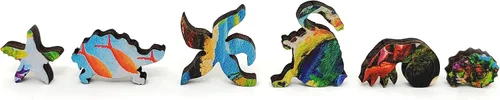 Miniatura 5 de Paquete de madera para adultos, piezas de forma única, fabricado en los Estados Unidos por FoxSmartBox - 333 piezas - Sea World