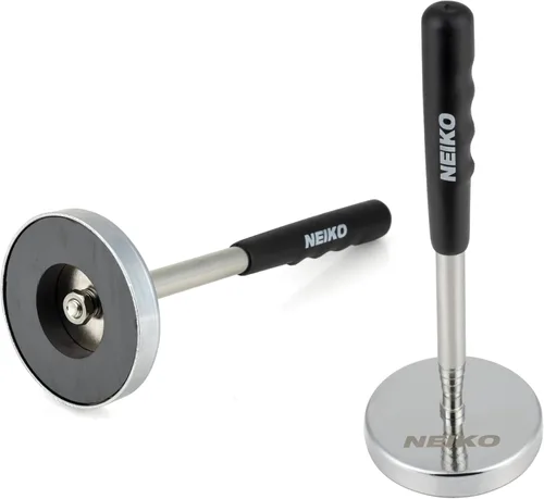 Miniatura 12 de Neiko - herramienta barredora de metales magnética de alto rendimiento de 24 pulgadas con altura ajustable de liberación rápida.
