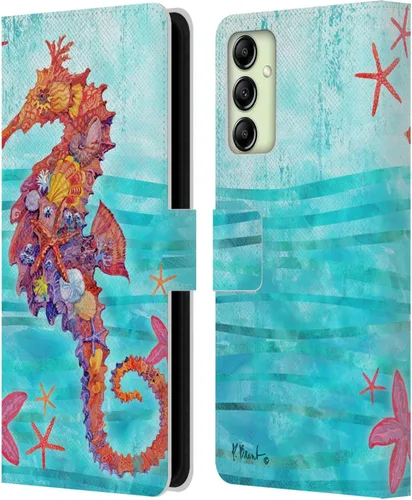 Miniatura 10 de Head Case Designs Officially Licensed Paul Brent Agate Mermaid Coastal Leather Wallet Case Compatible with Samsung Galaxy A14 5G