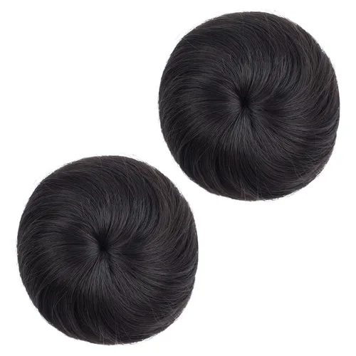 2 extensiones de moño de cabello, accesorio de peluca, extensiones de cabello rizado y ondulado, extensiones de cabello recogido, extensión de moño