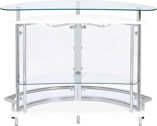 Miniatura 8 de Mueble para bar con frontal de acrílico, Metal, Blanco