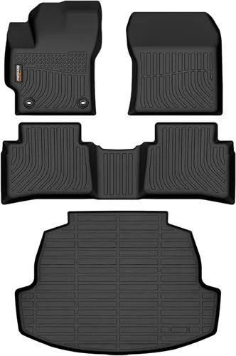 Miniatura 64 de Alfombrillas de TPE para Toyota Highlander 2014-2019 7 y 8 asientos, protección para todo tipo de clima, forros de piso de automóvil resistentes