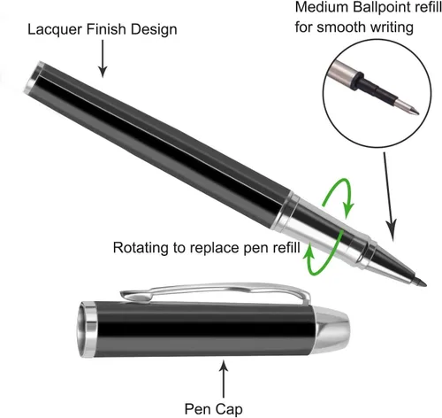 Miniatura 4 de Aolun Bolígrafos personalizados, bolígrafo grabado personalizado, perfecto para cumpleaños, negocios, fiestas con nombre, eslogan o logotipo, tinta