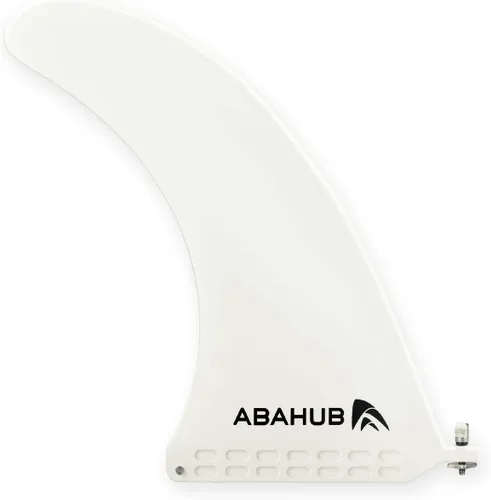 Miniatura 10 de Abahub Aleta central única SUP de 9/10 pulgadas con 1 tornillo de aleta sin herramienta, aletas de repuesto de SUP reforzadas con fibra de vidrio