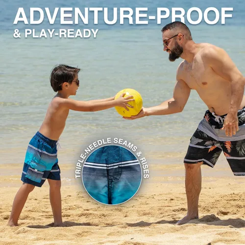 Miniatura 39 de Kanu Surf Traje de baño Yolo de secado rápido UPF 50+ para niños