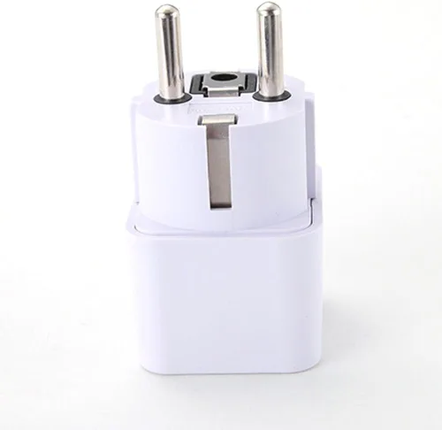Miniatura 6 de ANRANK UE3360AK 2 Paquetes Universal AU US UK UK a UE Europa Plug AC 250V Power Travel Adapter Blanco