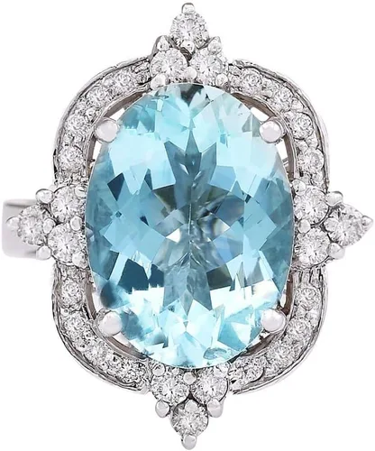 Anillo de plata de ley 925 con circonita cúbica brillante, anillo de diamantes azules para mujer, hallazgos de joyería, pendientes de espalda