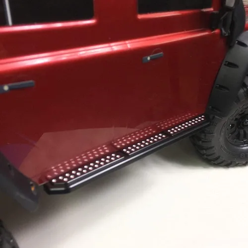 Miniatura 4 de KYX Carreras Metal Rock Slider Estribos Estribos Placa de pie Actualizaciones Piezas Accesorios para 1/10 RC Crawler Car TRX4