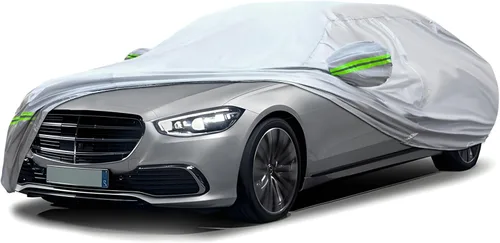 Miniatura 21 de La funda completa de 6 capas para automóvil es impermeable para todo tipo de clima, universal en todas las estaciones, prevención de nieve, Tira