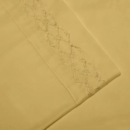 Miniatura 3 de Home Sweet Home - Juego de ropa de cama transpirable extra suave y resistente a las arrugas, juego de sábanas bordadas de lujo con bolsillo profundo