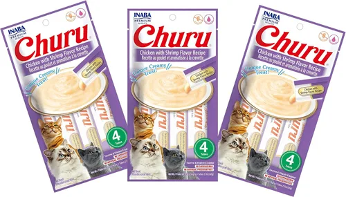 Miniatura 31 de INABA Churu - Golosinas naturales para gatos, puré para lamer (receta de pollo con cangrejo, 4 tubos)