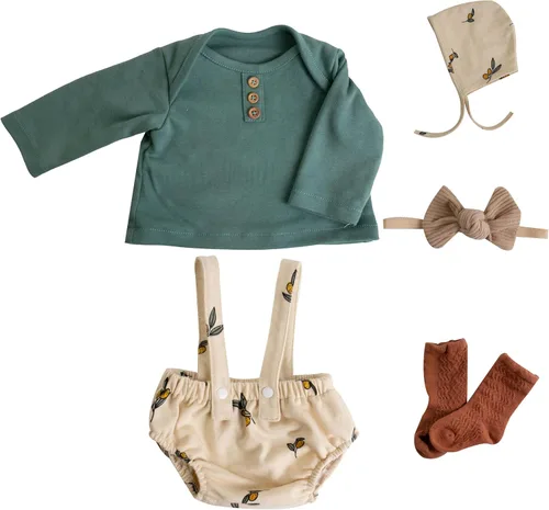 Miniatura 14 de EKOKIZ Ropa de muñecas Reborn de 17 a 20 pulgadas, ropa realista para recién nacidos, accesorios de regalo, juego de regalo para muñecas de bebé