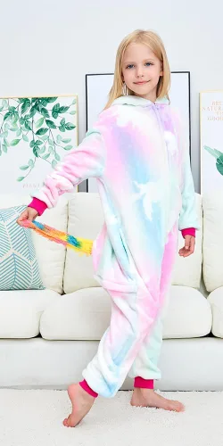 Miniatura 2 de Pijama unisex de unicornio para niños, disfraz de Halloween