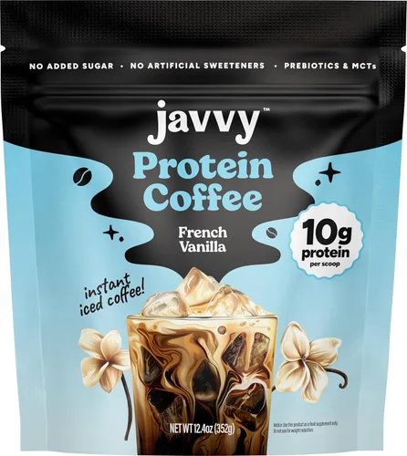 Café helado con proteína de vainilla francesa - 20 porciones