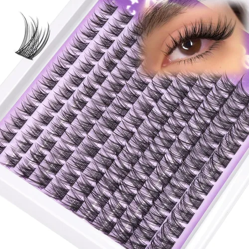 Miniatura 28 de Extensiones de pestañas en racimo naturales DIY, extensiones de pestañas en racimo con curva C, extensiones de pestañas en racimo para ojo de gato