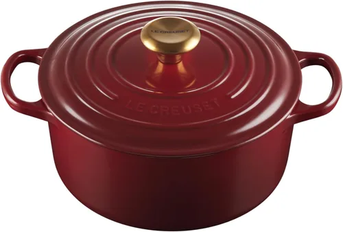 Miniatura 46 de Le Creuset Horno holandés redondo de hierro fundido esmaltado, 4.5 cuartos de galón, Marsella Marseille