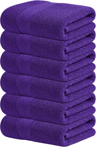 Miniatura 52 de Infinitee Xclusives Toallas de lujo para la ducha [13 x 13] – 100% algodón [paquete de 12], toallas faciales suaves y absorbentes para baño, Gris