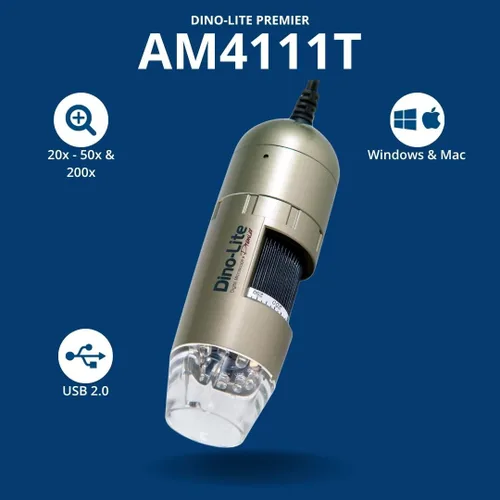 Miniatura 2 de Dino-Lite AM4111T - 1.3MP, 20x - 50x, 200x, Microtouch