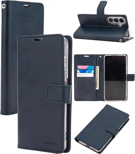 Miniatura 36 de GOOSPERY Blue Moon Wallet para Samsung Galaxy Note 10 Case (2019) Funda de cuero con tapa (Negro)