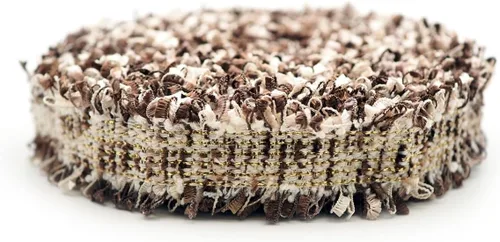 Miniatura 10 de CRAFTMEMORE Cinta de encaje de tweed de lujo, adornos de tela bordados, apliques bordados, manualidades de costura para disfraces
