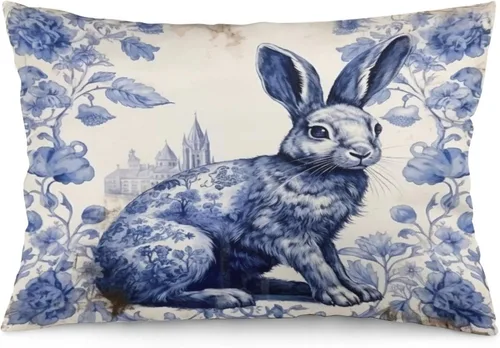 Miniatura 19 de Funda de almohada rústica de 12 x 20 pulgadas, diseño de cabaña en el bosque, súper suave, funda de cojín impresa de doble cara, funda de almohada