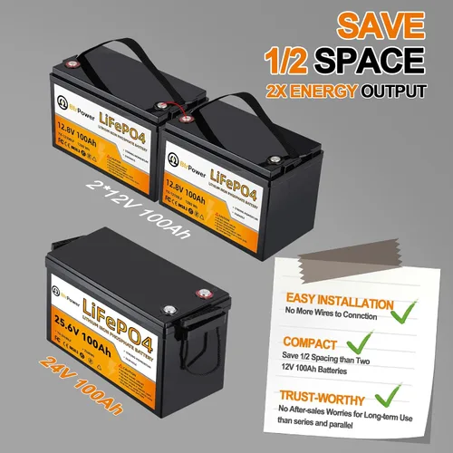 Miniatura 4 de Batería de litio de 12 V, batería LiFePO4 de ciclo profundo de 5000+ con BMS integrado de 100 A para almacenamiento en el hogar, motor de pesca por