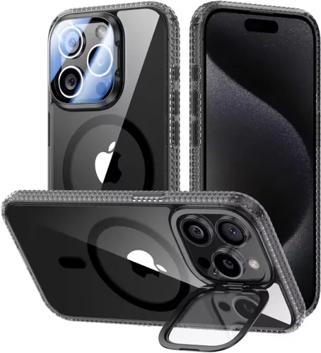 Miniatura 23 de VOFATA - Funda magnética para iPhone 17 Pro Max, cubierta para cámara con soporte, protección completa para la cámara, compatible con MagSafe