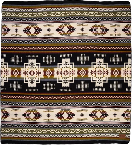 Miniatura 4 de QISU Manta de Lana Tipo Throw Grande, Hermosa, Cálida, Hecha a Mano en Ecuador por Artesanos Locales 94″ x 78″ Ultra Suave, Hipoalergénica