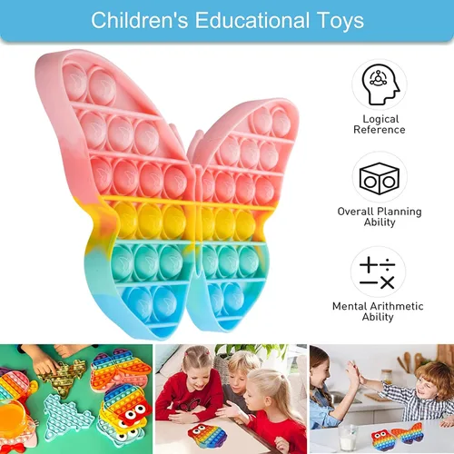 Miniatura 4 de Juguete sensorial para la ansiedad de burbuja de empuje, juguetes sensoriales para apretar, regalos novedosos para niños y niñas, herramientas