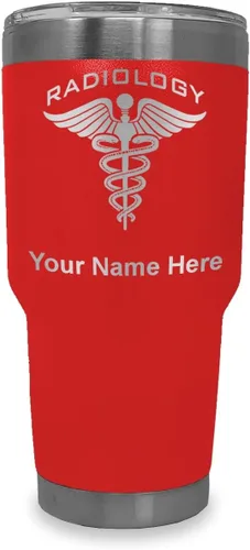 Miniatura 19 de LaserGram Vaso aislado al vacío de 20 onzas, radiología, grabado personalizado incluido (azul claro)