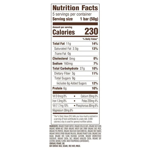 Miniatura 2 de CLIF Barra de mantequilla de nuez – Mantequilla de maní de chocolate – Barras energéticas rellenas – Sin OMG – USDA Orgánico – A base de plantas
