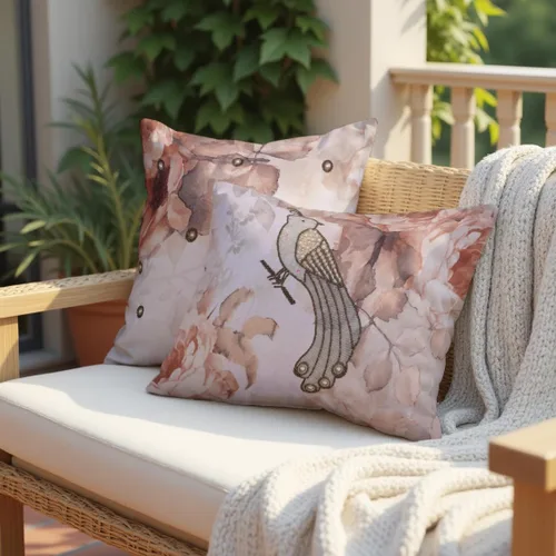 Miniatura 3 de Decozen Fundas de almohada decorativas con estampado de pájaros con diseño floral para decoración del hogar, sala de estar y dormitorio, funda