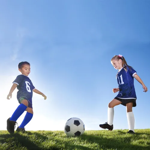 Miniatura 7 de ELUTONG Calcetines de fútbol para jóvenes, niños y adultos, 3 pares de calcetines deportivos de fútbol alto hasta la rodilla