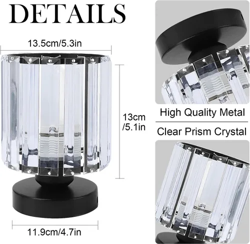 Miniatura 6 de TISLYCO Juego de 2 lámparas de techo de cristal, lámpara de techo moderna de montaje empotrado para comedor, pasillo, sala de estar