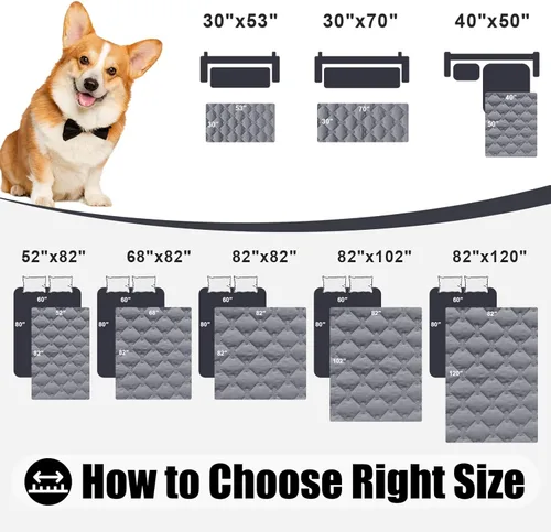 Miniatura 6 de Smiry Manta Impermeable para Cama de Perro, Manta Suave Reversible para Mascotas, Funda Lavable a Prueba de Fugas para Gatos y Perros para Sofá