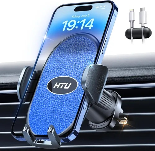 Miniatura 9 de HTU Soporte para teléfono de automóvil de grado militar, gancho de acero más fuerte y más largo: soporte de ventilación para automóvil, soporte