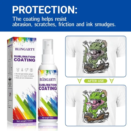 Miniatura 3 de Spray de sublimación para algodón, spray de recubrimiento por sublimación, secado rápido y súper adherencia, suministros de revestimiento