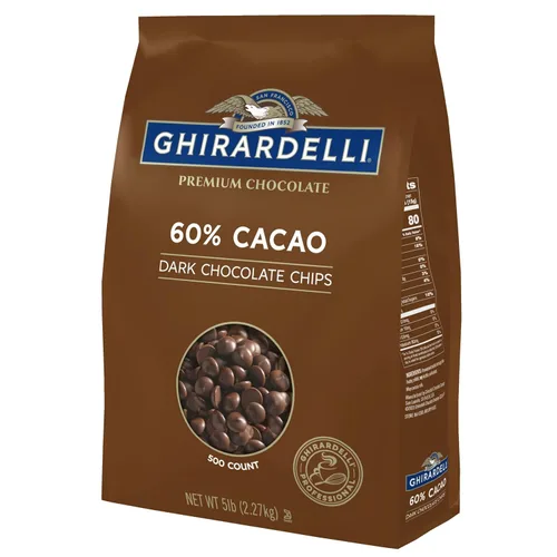 Miniatura 13 de Ghirardelli Chocolate Company - Mini chips barista de chocolate oscuro, 10,000 por libra, bolsa de 5 libras (paquete de 1)