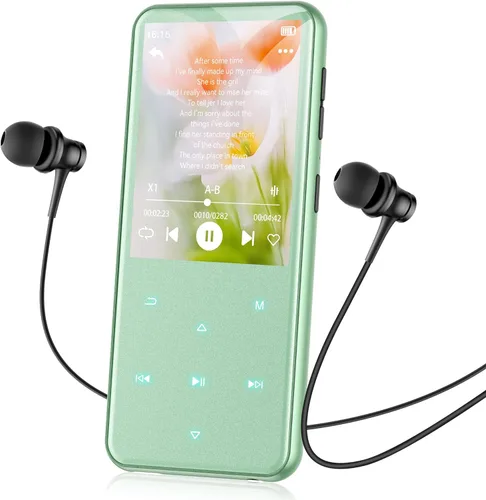 Miniatura 10 de AGPTEK Reproductor MP3 de 64 GB con Bluetooth, M3 Reproductor de música de 2.4 pulgadas con altavoz y radio FM, botones táctiles, soporta hasta 128