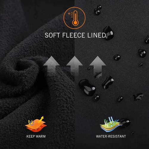 Miniatura 3 de baleaf Chaqueta de ciclismo para mujer, resistente al viento, térmica, para invierno, correr, clima frío, impermeable, softshell cálido