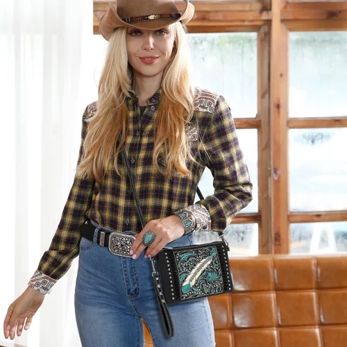 Miniatura 2 de Montana West Bolso bandolera occidental para mujer bolso de hombro