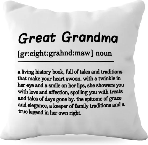 Miniatura 7 de Mimi Gifts - Fundas de almohada de 18 x 18 pulgadas, funda de almohada Mimi, abuela