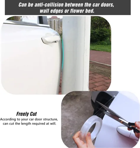 Miniatura 8 de ToLanbbt Protector Invisible para Borde de Puerta de Automóvil, Protectores de Umbral de Puerta Automotriz Anti-Rayones, Cinta Adhesiva Impermeable