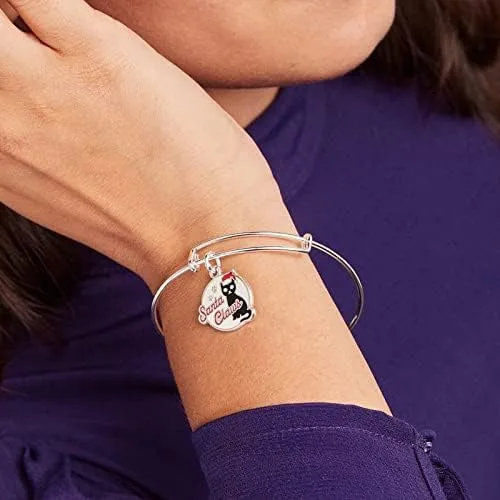 Miniatura 3 de Alex and Ani Brazalete extensible navideño para mujer, dijes de Navidad, acabado brillante, 2 a 3.5 pulgadas